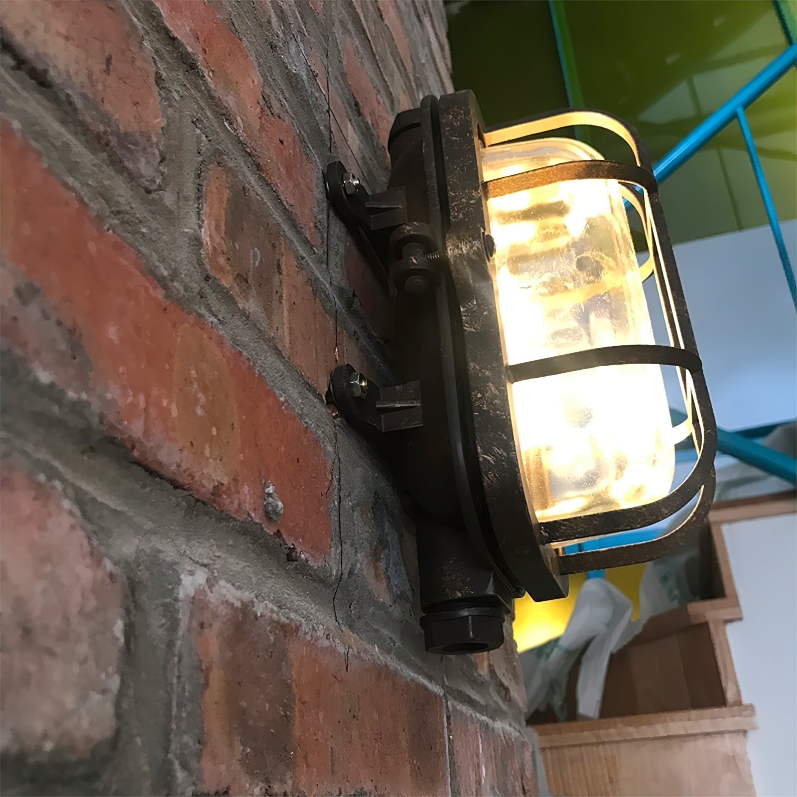 Omirara Einzigartige Traditionelle Glaswandleuchte-Letslighting