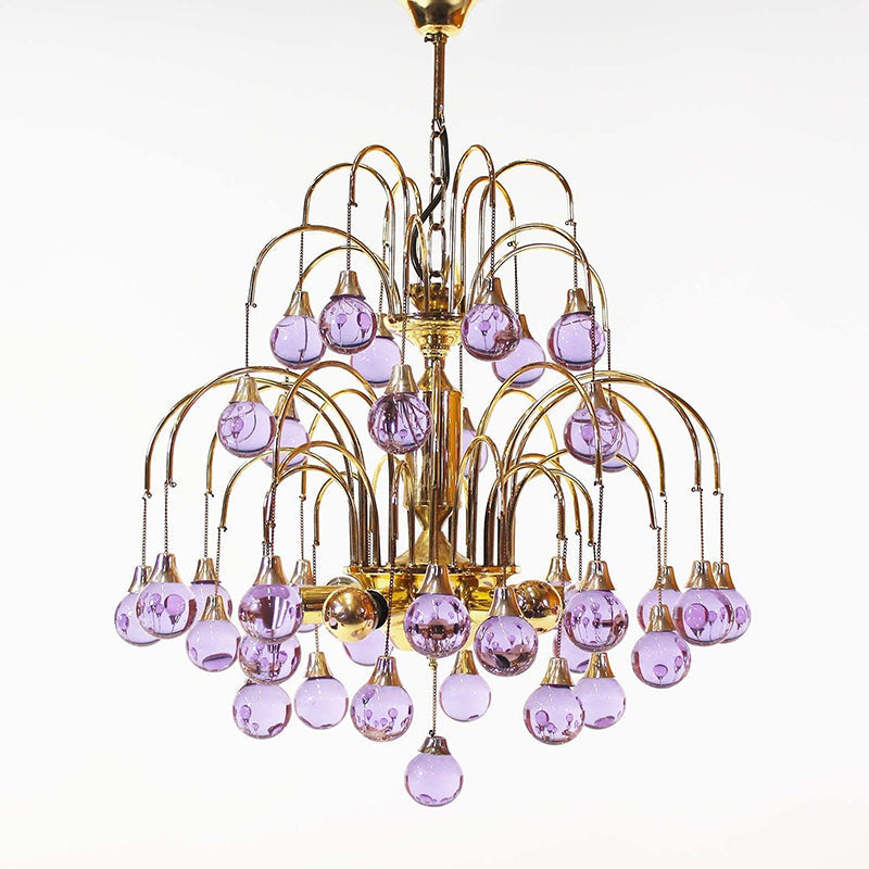 Avmirora Postmodern Luxury Metal Glass Chandelier - Letslighting