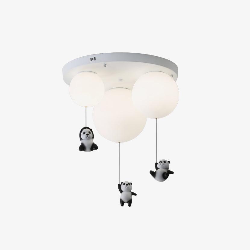 Aursilos Elegance Panda Glas-Deckenleuchte-Letslighting