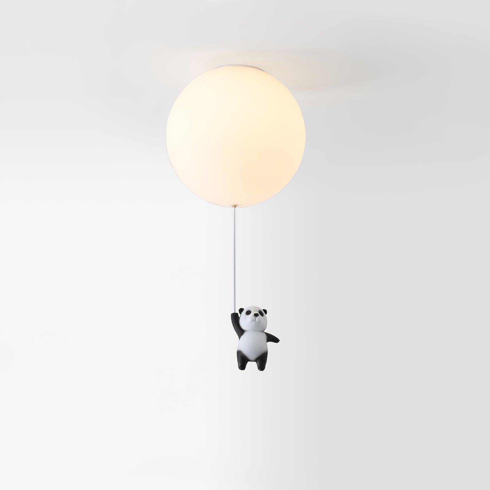 Aursilos Elegance Panda Glas-Deckenleuchte-Letslighting