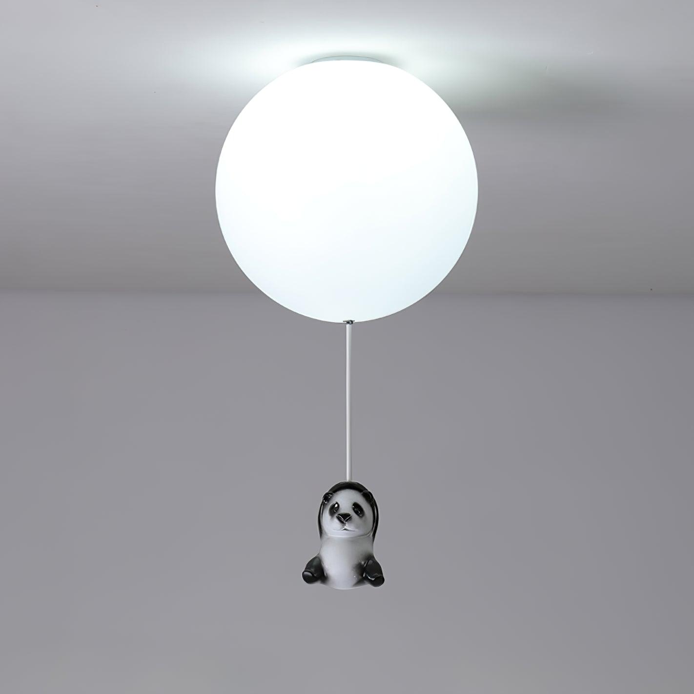Aursilos Elegance Panda Glas-Deckenleuchte-Letslighting