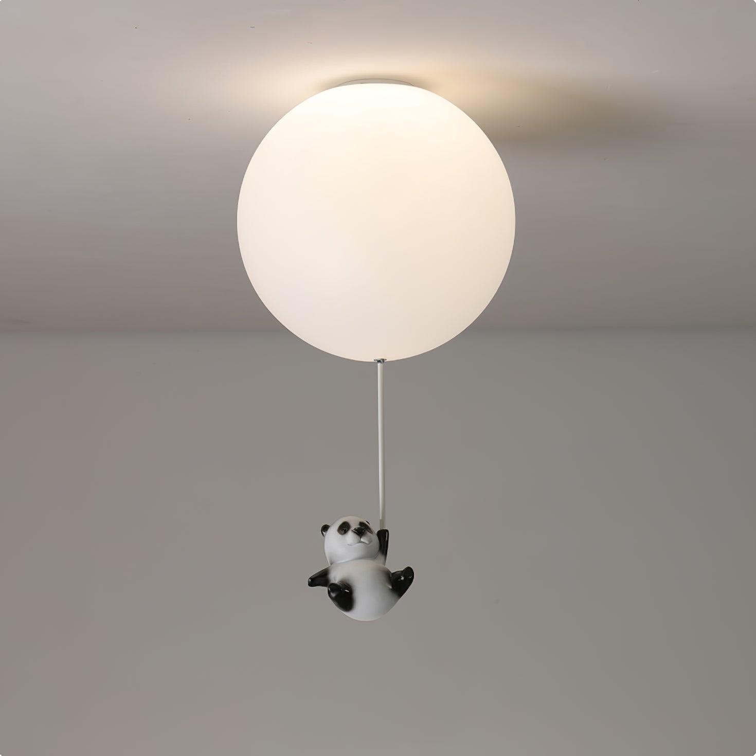 Aursilos Elegance Panda Glas-Deckenleuchte-Letslighting
