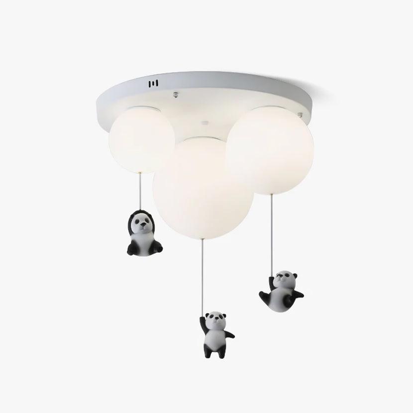 Aursilos Elegance Panda Glas-Deckenleuchte-Letslighting