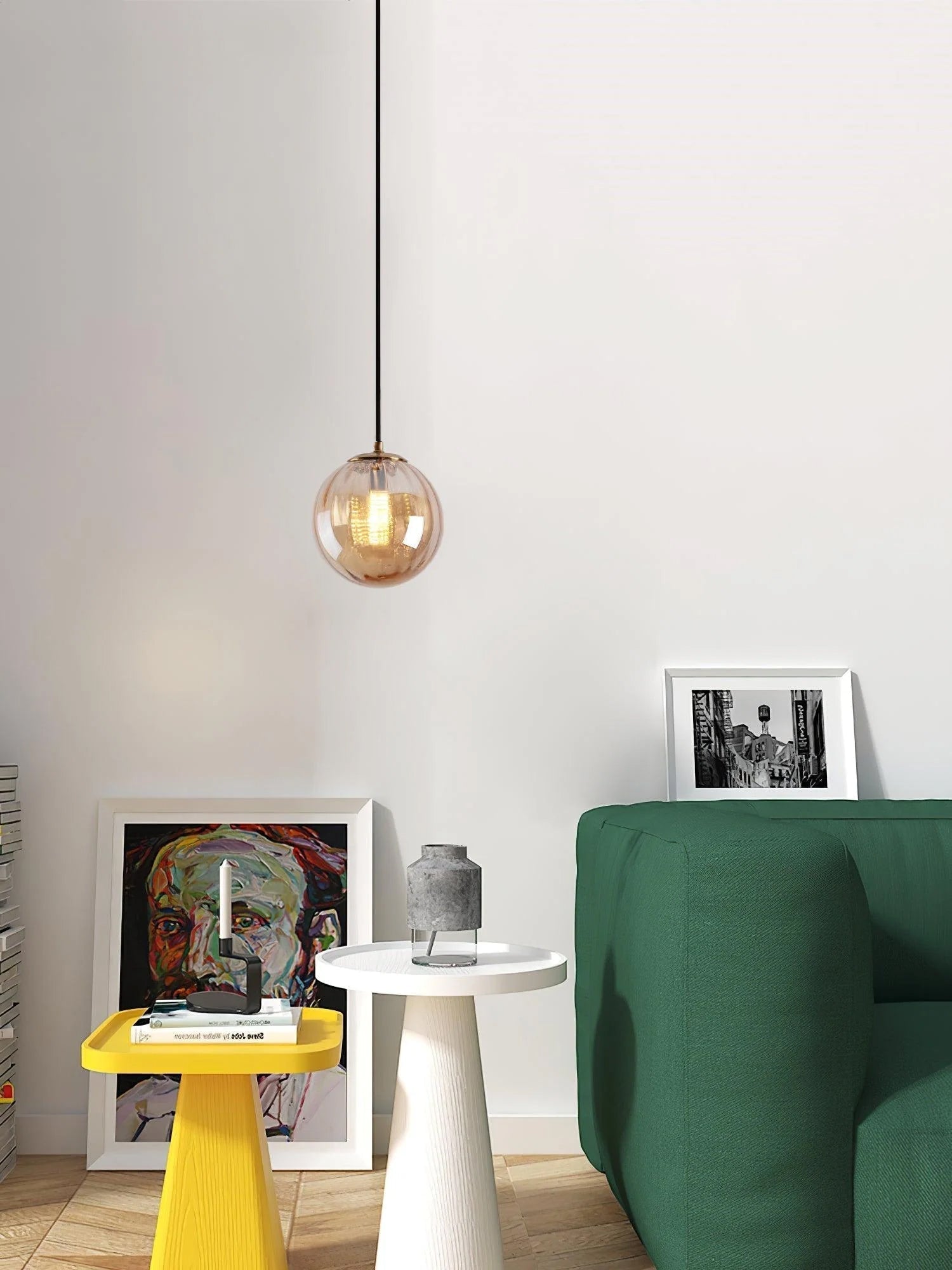 Halore Glas Vintage-Pendelleuchte-Letslighting