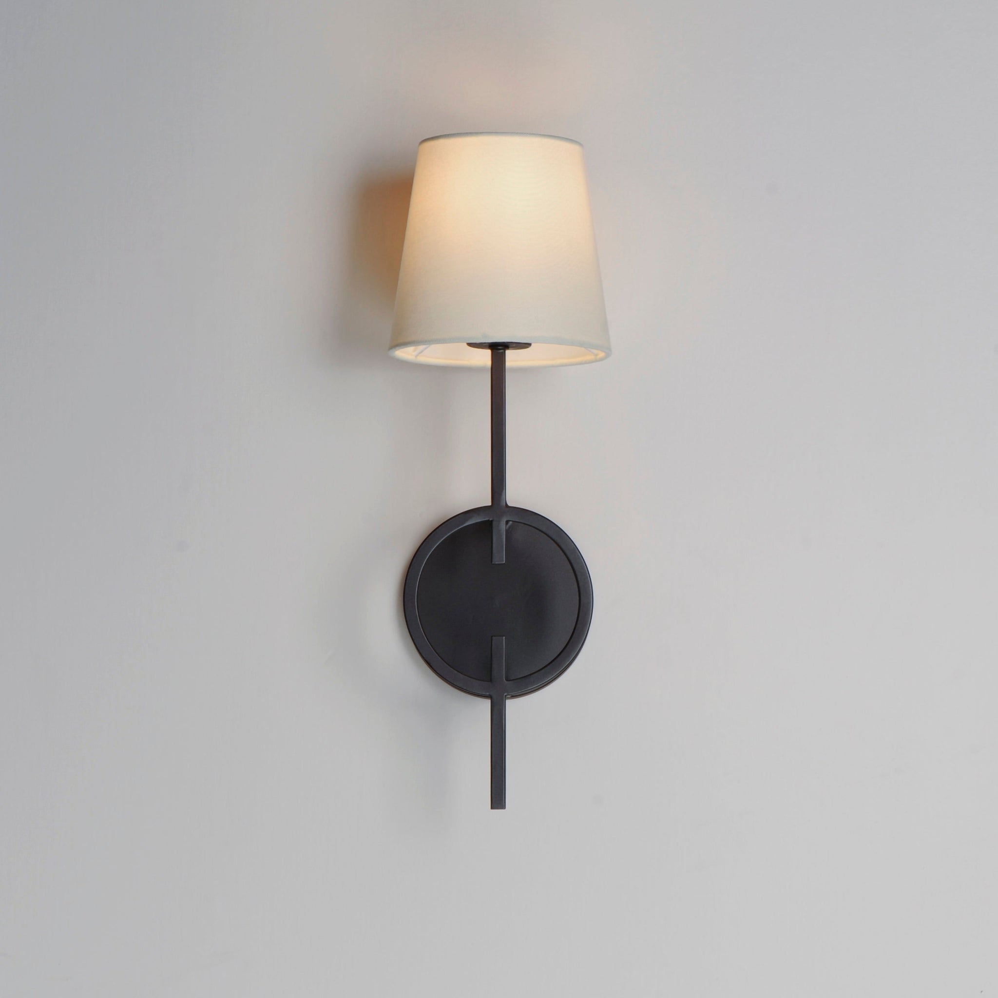 Evtalila Schwarz Stoff Eleganz Vintage Wandleuchte-Letslighting