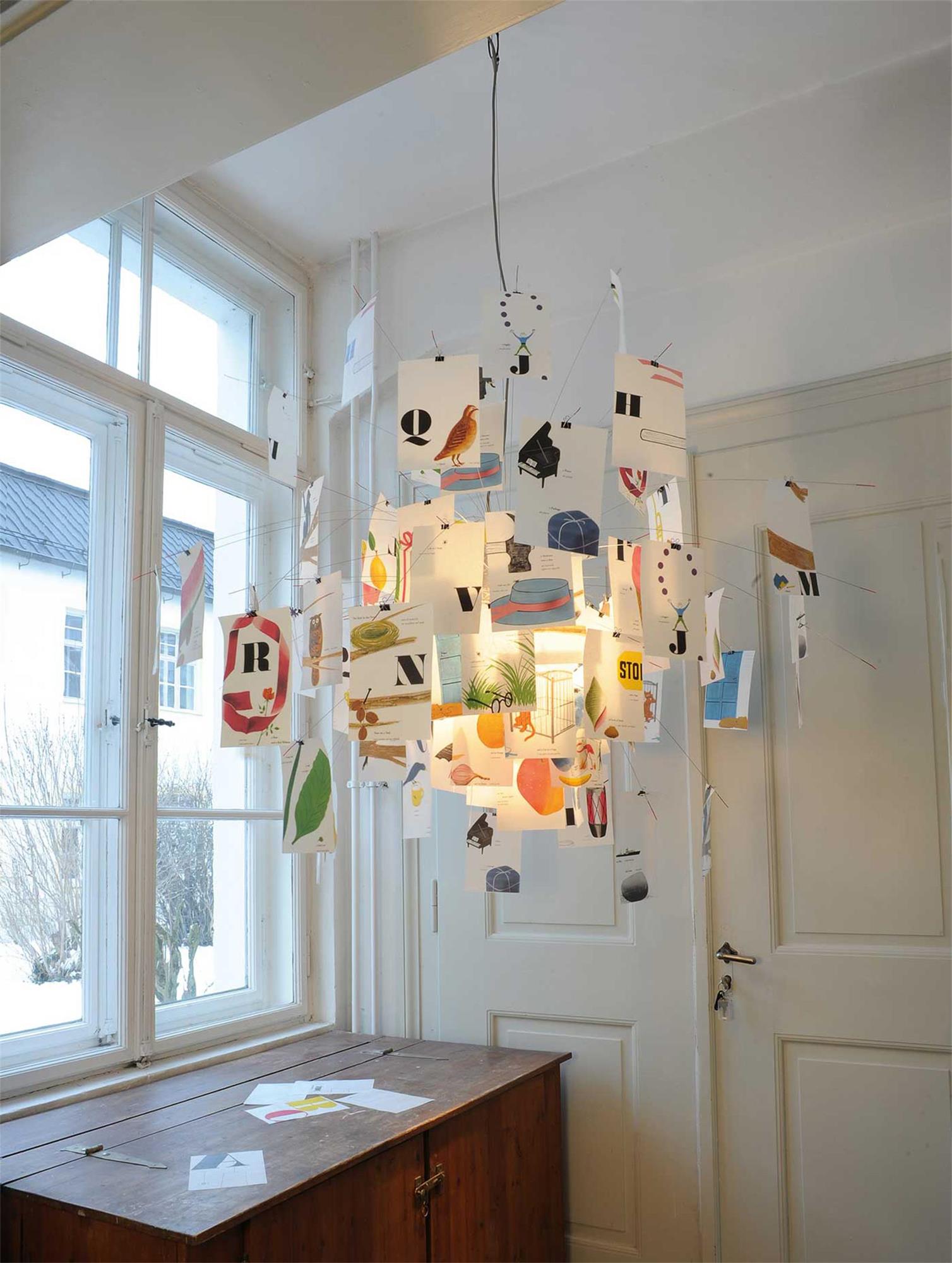 Ortheen Individual Creativity Paper Metal Chandelier - Letslighting