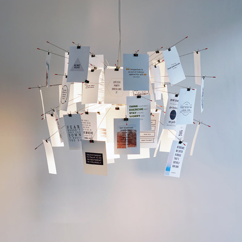 Ortheen Moderner Kronleuchter aus Papier-Letslighting