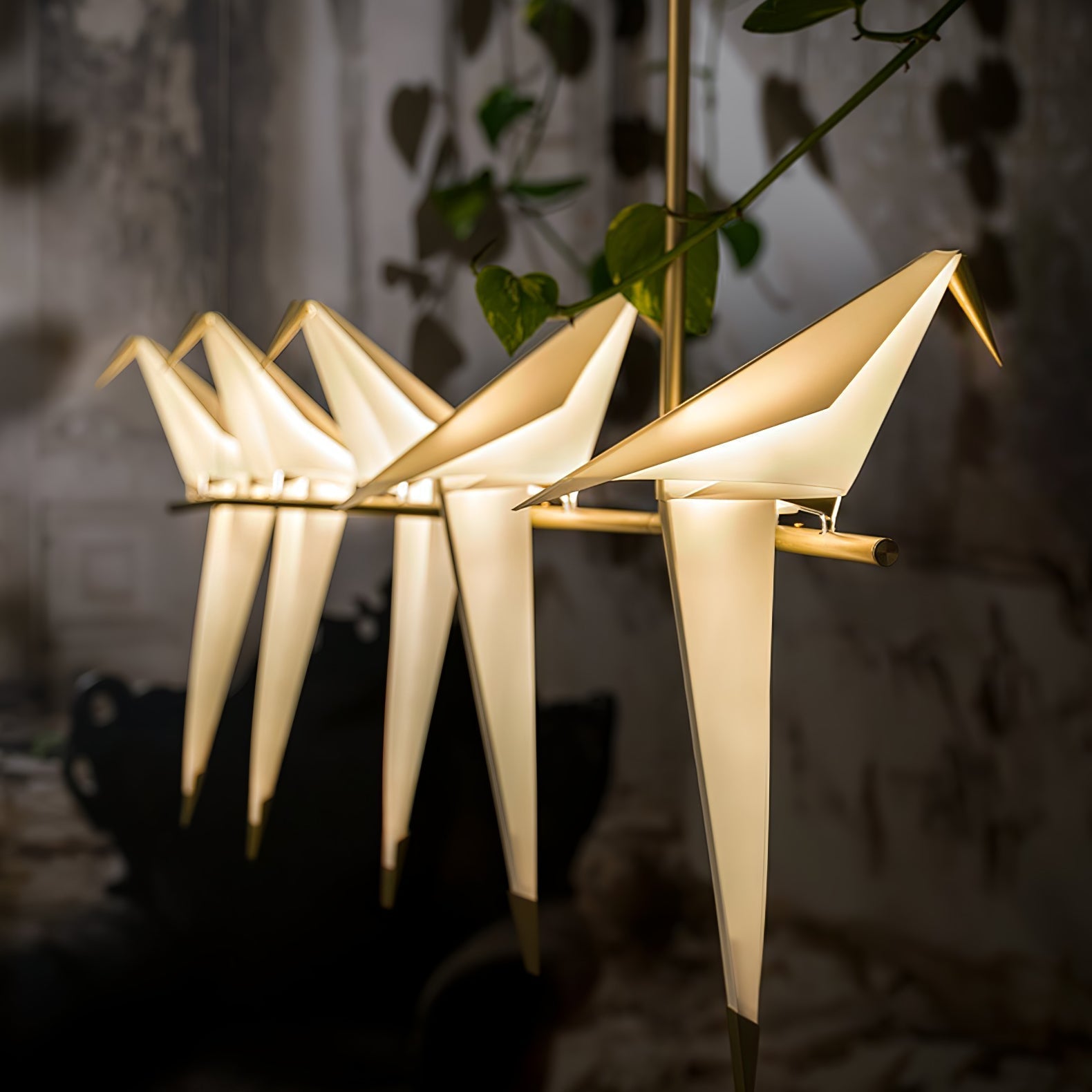 Paper Crane Bird LED Chandelier - Blowlighting