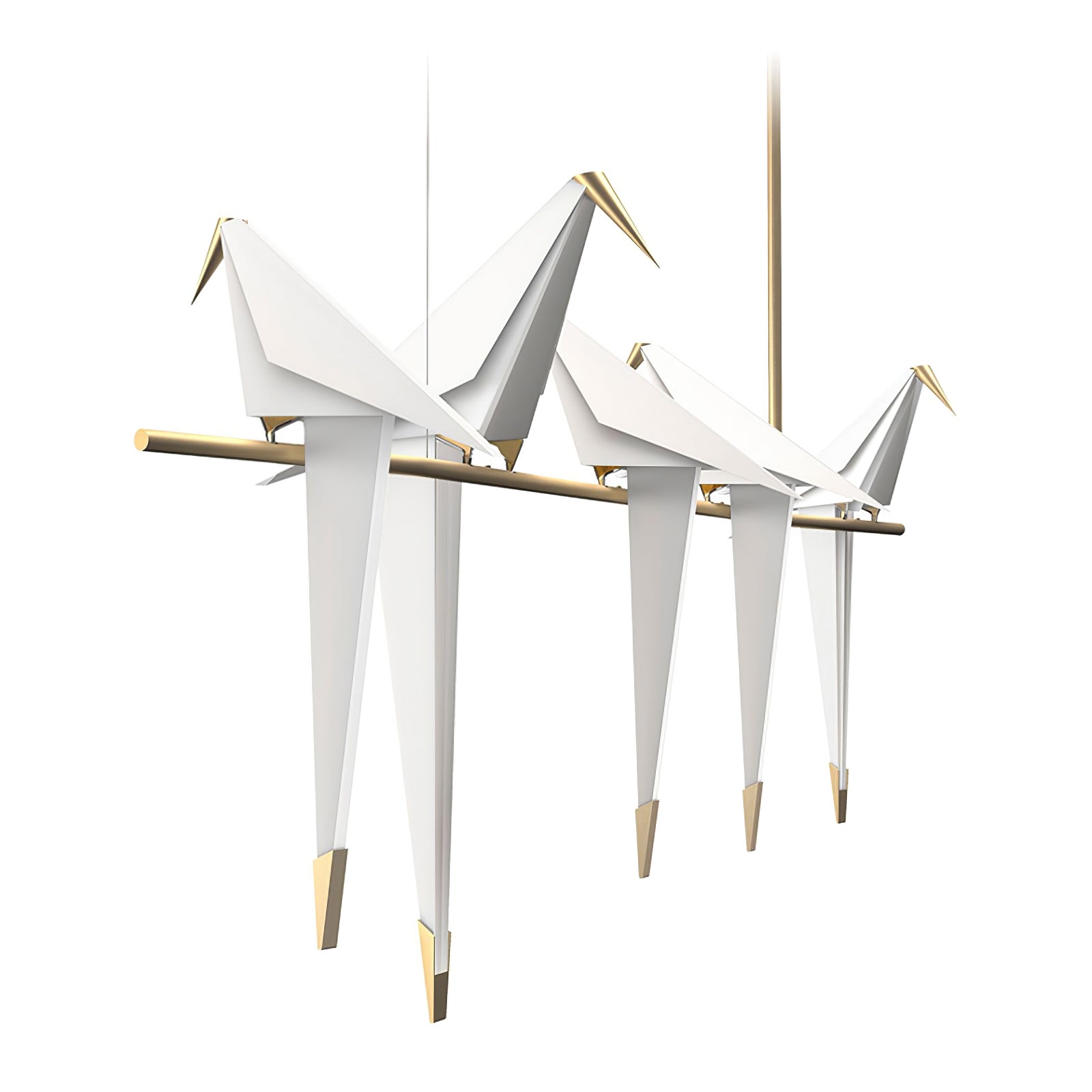 Paper Crane Bird LED Chandelier - Blowlighting