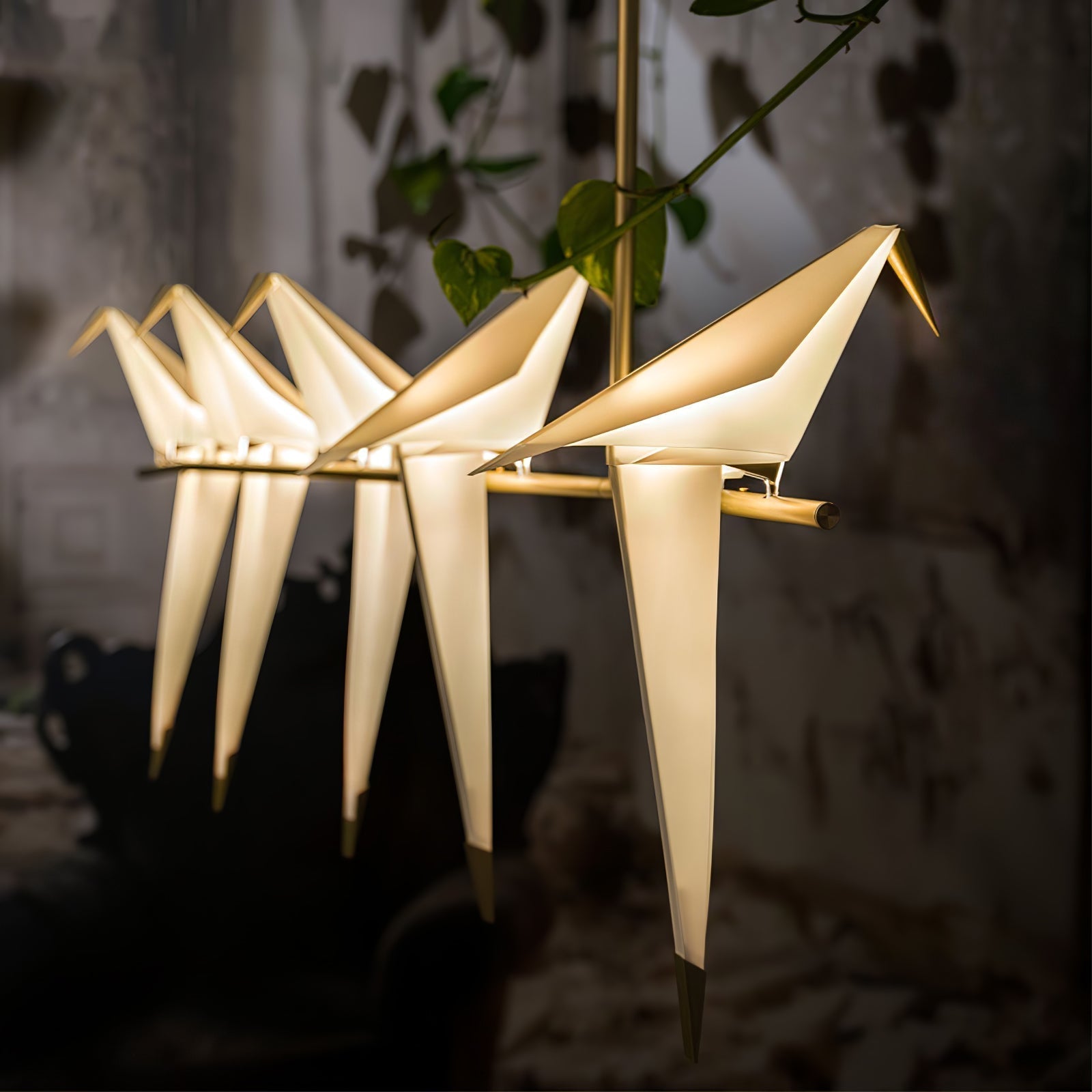 Paper Crane Bird LED Chandelier - Blowlighting