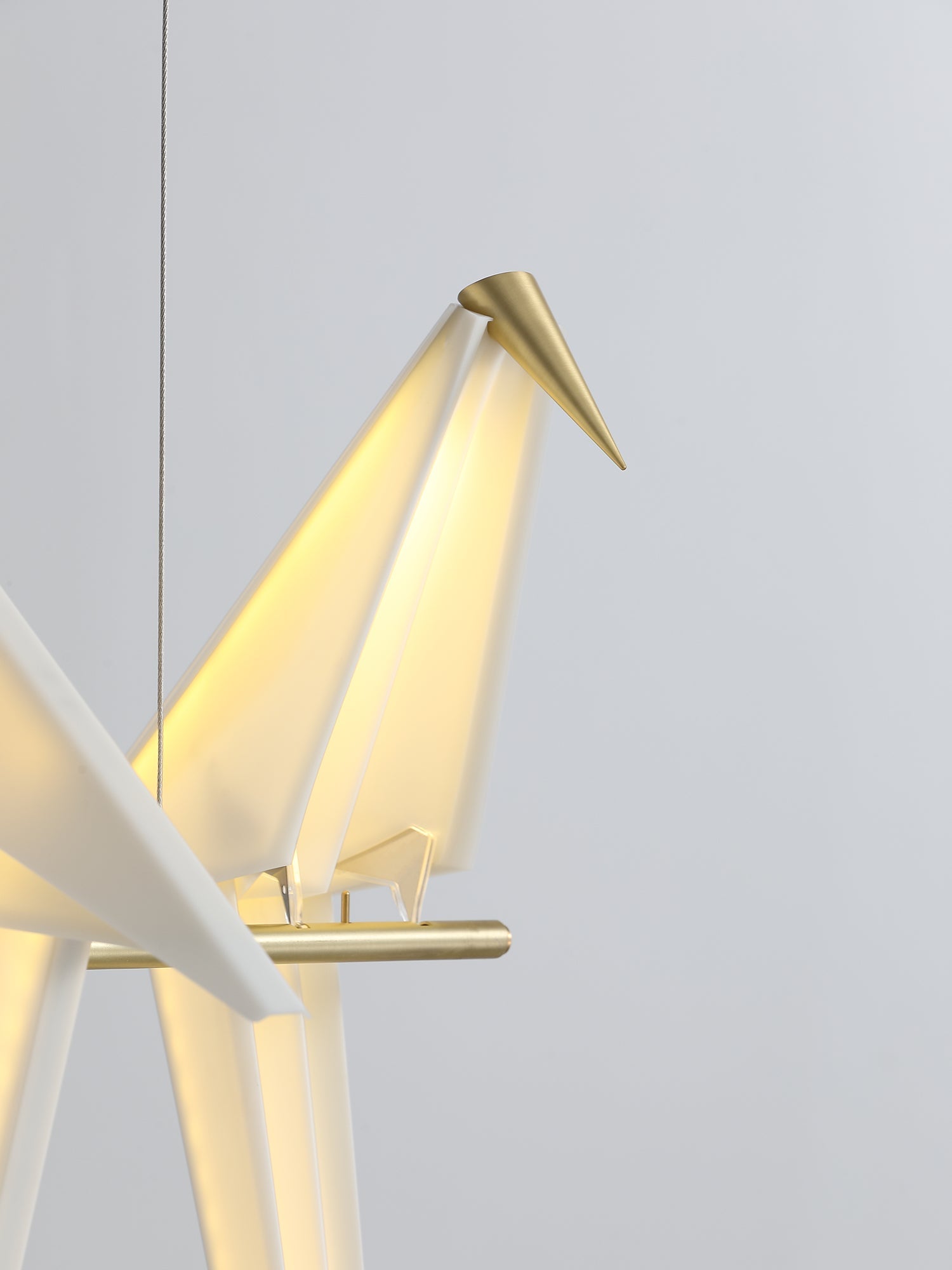 Paper Crane Bird LED Chandelier - Blowlighting