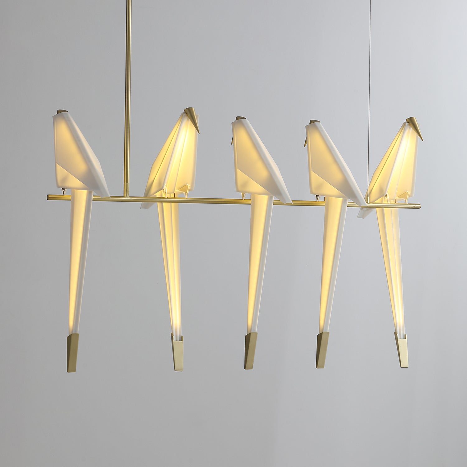 Paper Crane Bird LED Chandelier - Blowlighting