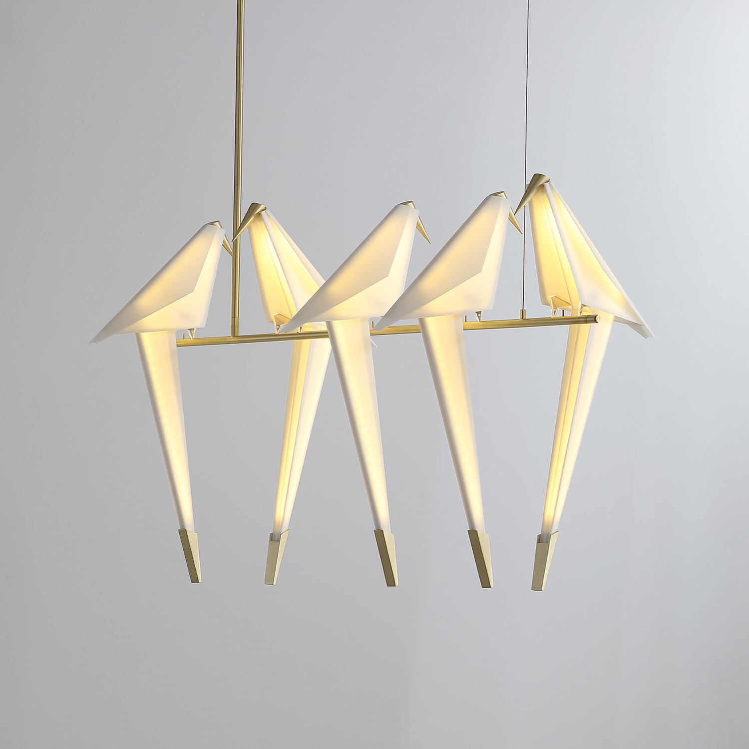 Paper Crane Bird LED Chandelier - Blowlighting