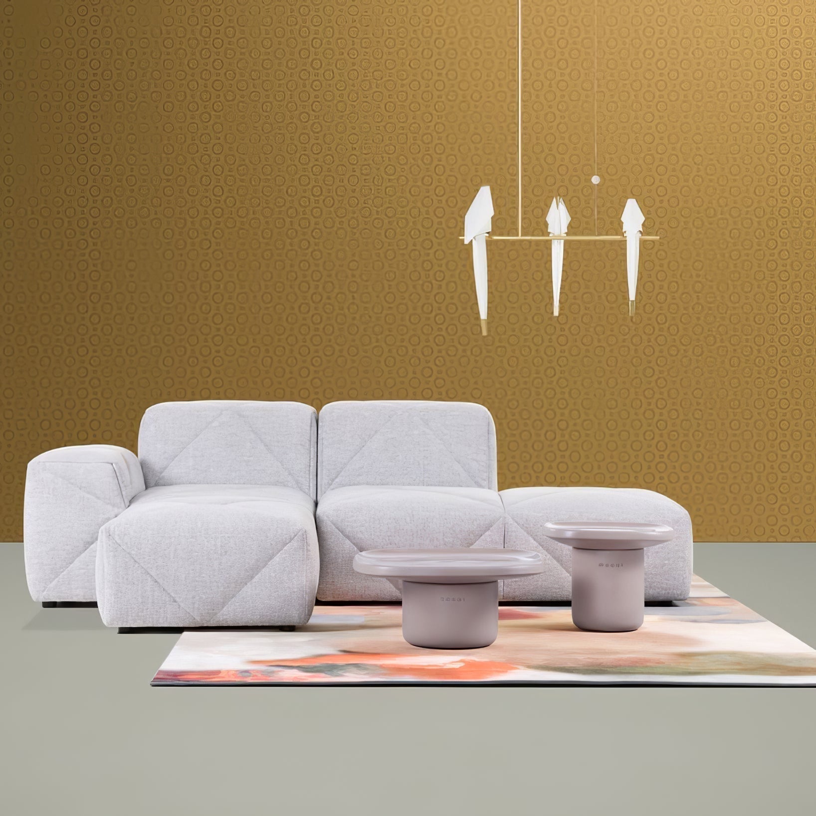 Paper Crane Bird LED Chandelier - Blowlighting