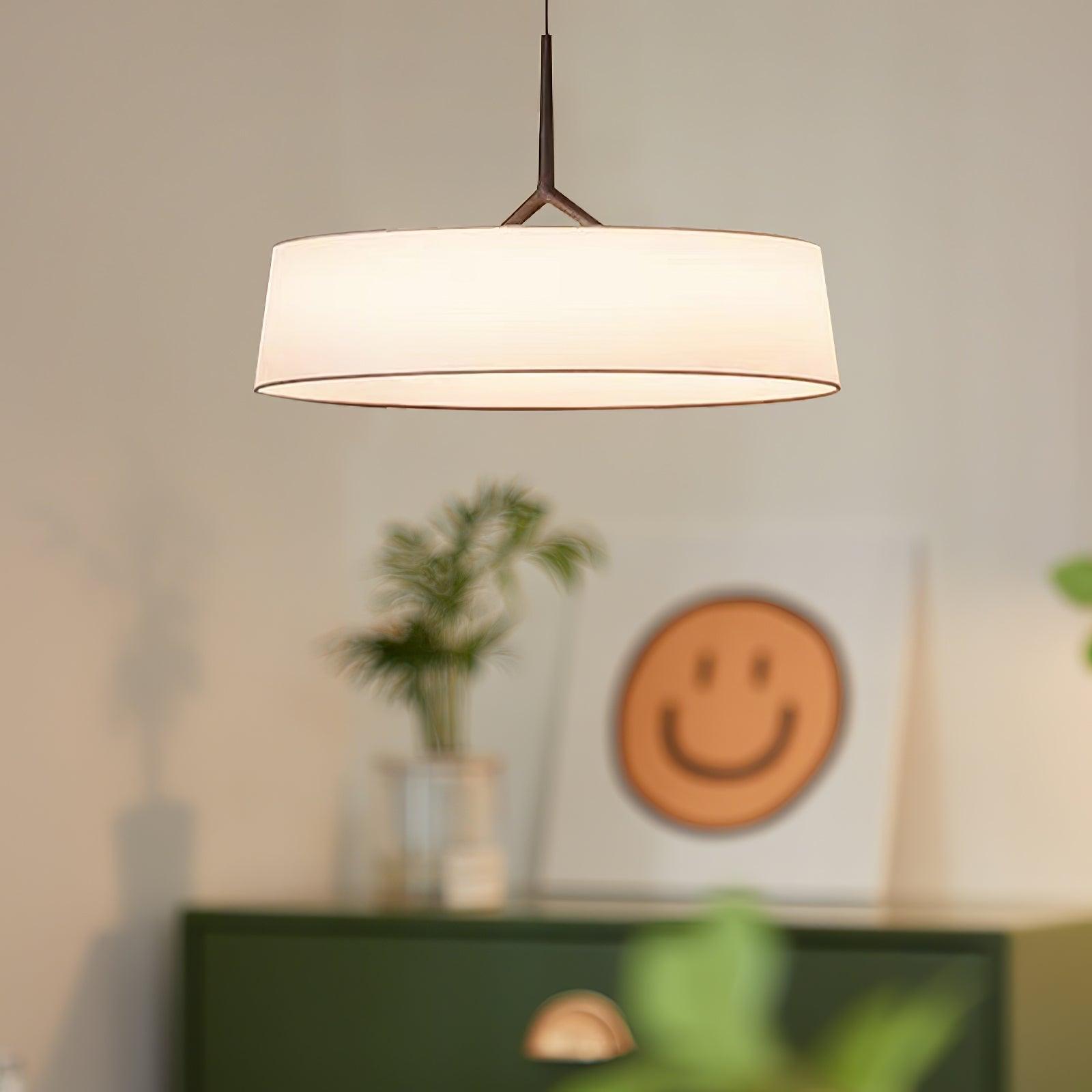 Ovynira Zylindrische Stoff-Pendelleuchte-Letslighting