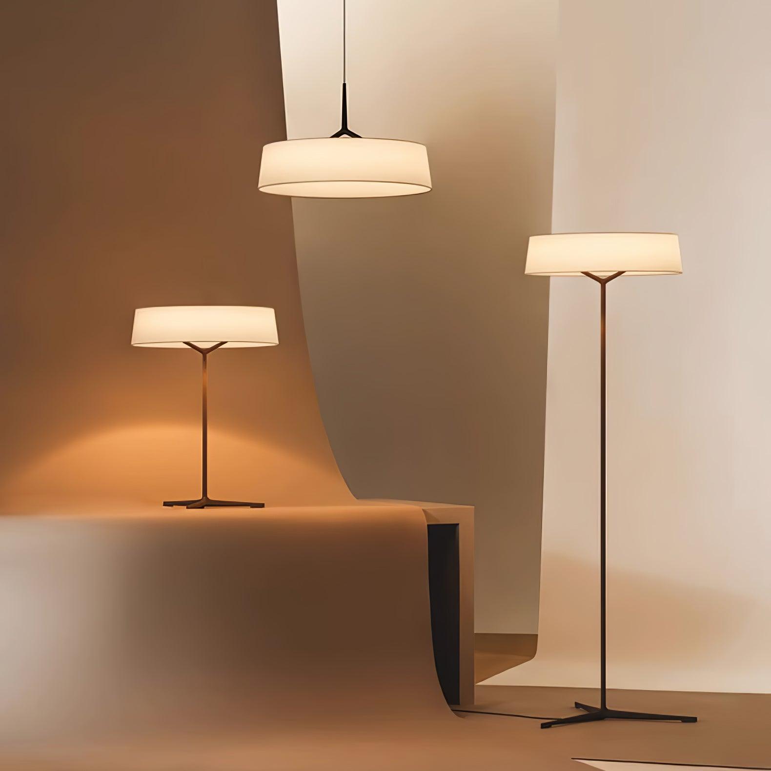 Ovynira Zylindrische Stoff-Pendelleuchte-Letslighting