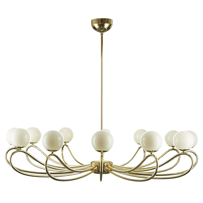 Aurlaeir Eleganter Vintage Messing-Glas Kronleuchter-Letslighting