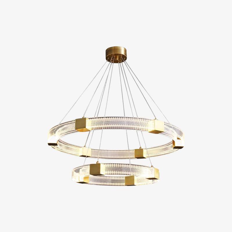 Eurdora Moderner Minimalistischer Ring-LED-Kronleuchter-Letslighting