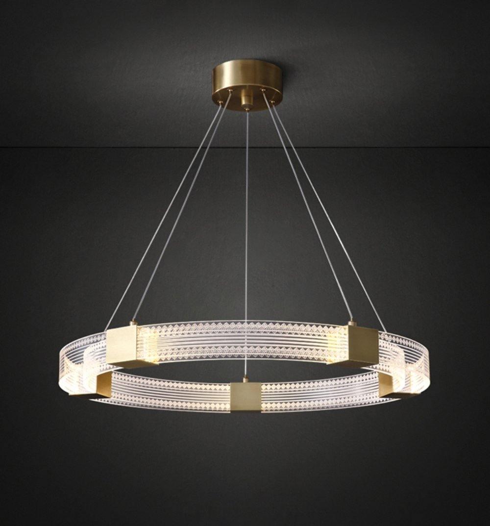 Eurdora Moderner Minimalistischer Ring-LED-Kronleuchter-Letslighting