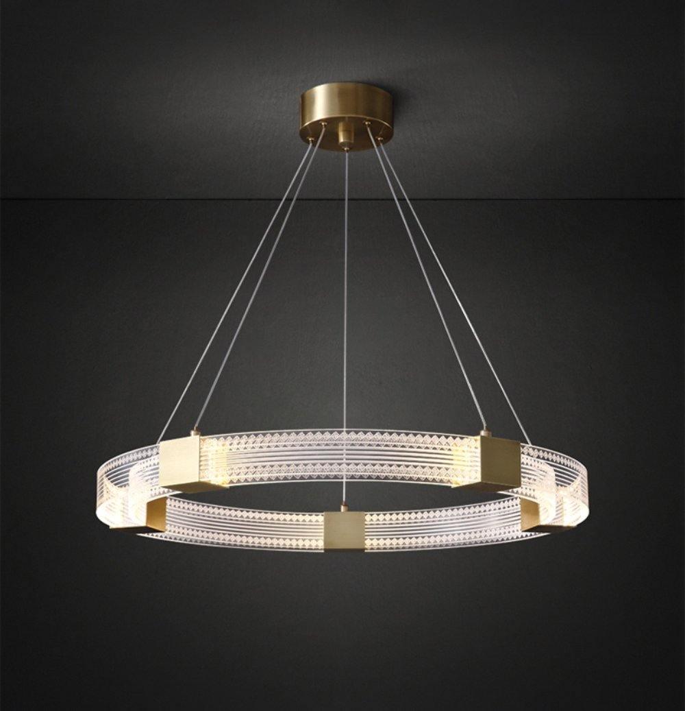 Eurdora Moderner Minimalistischer Ring-LED-Kronleuchter-Letslighting