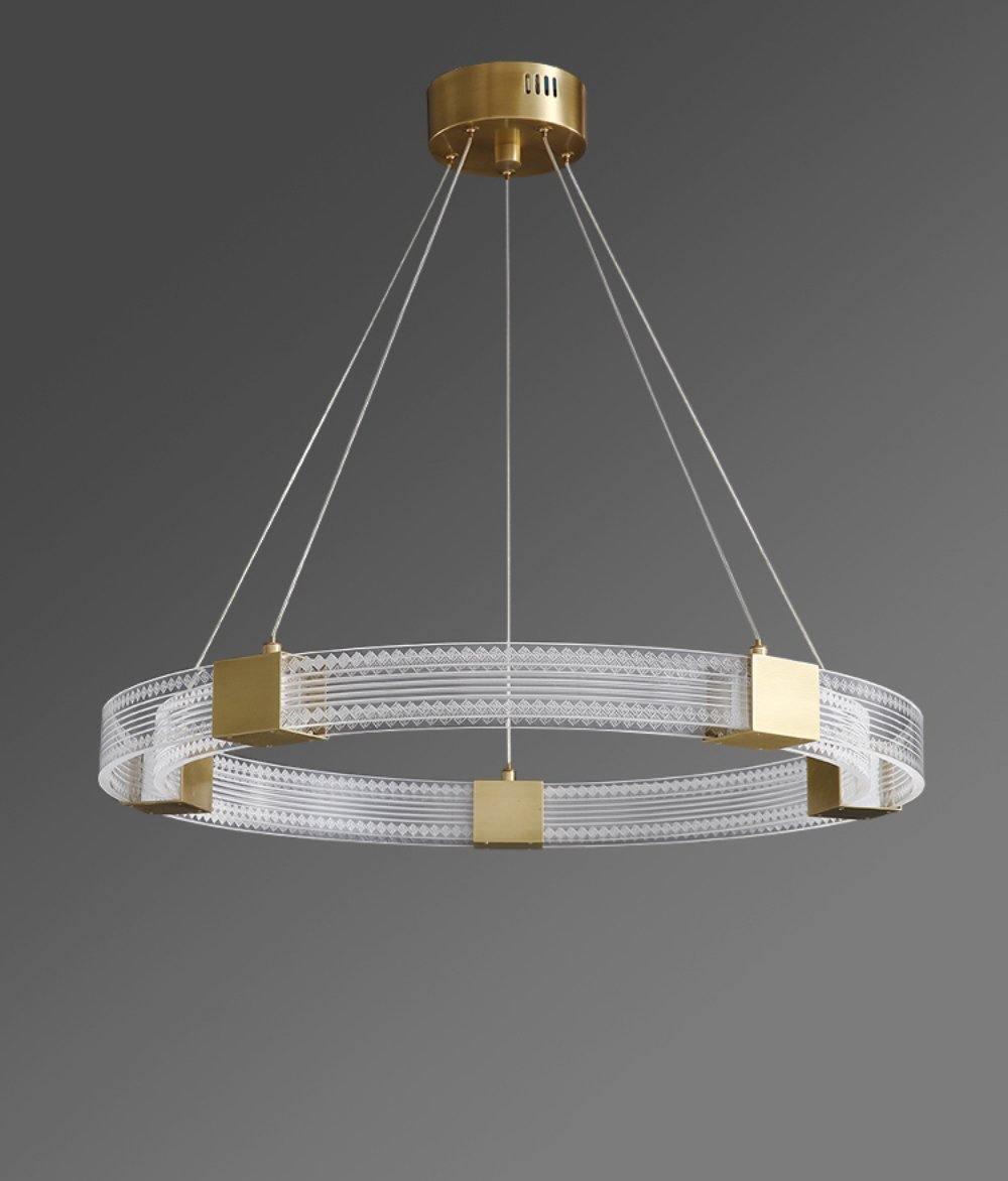Eurdora Moderner Minimalistischer Ring-LED-Kronleuchter-Letslighting