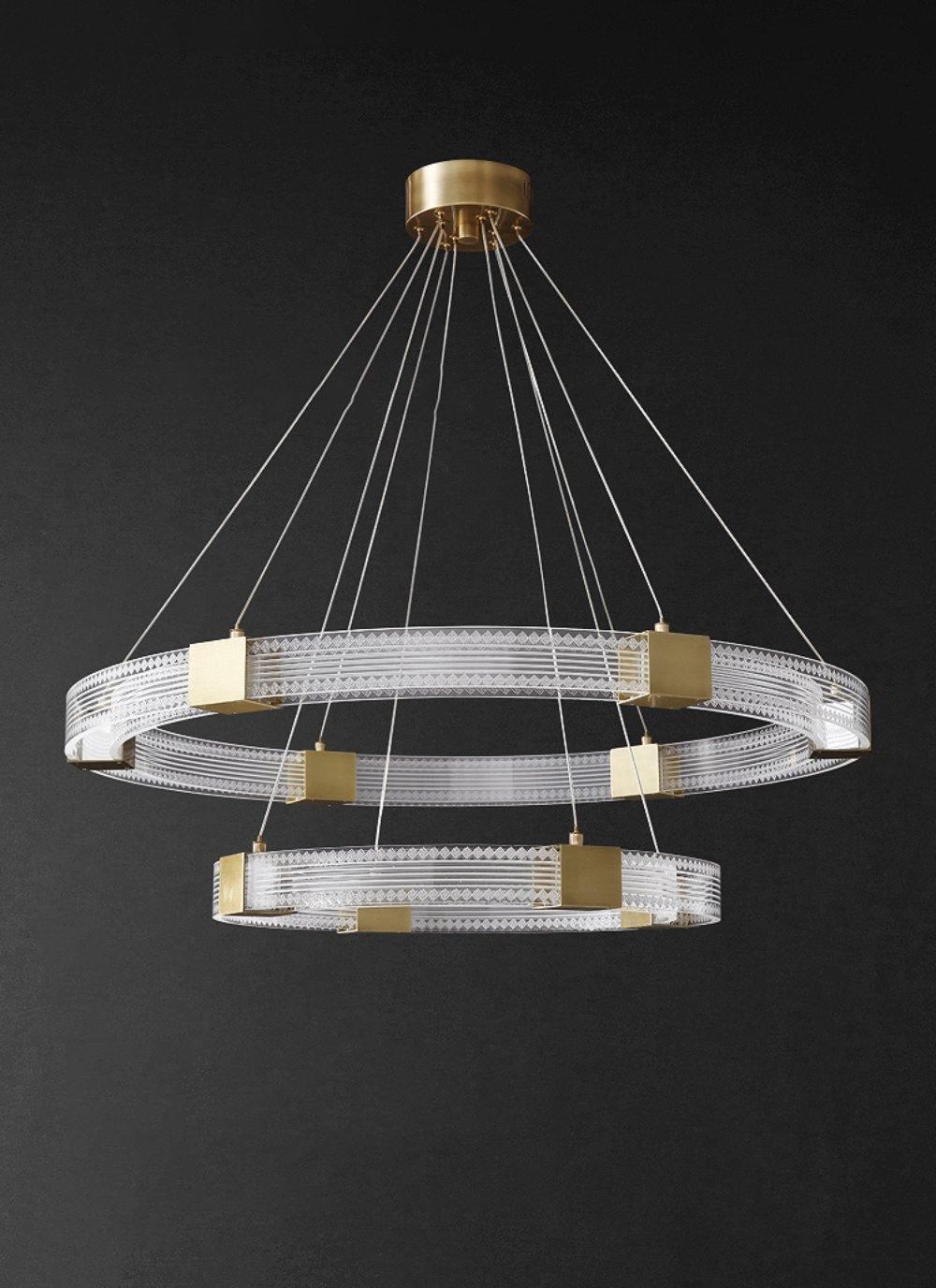 Eurdora Moderner Minimalistischer Ring-LED-Kronleuchter-Letslighting