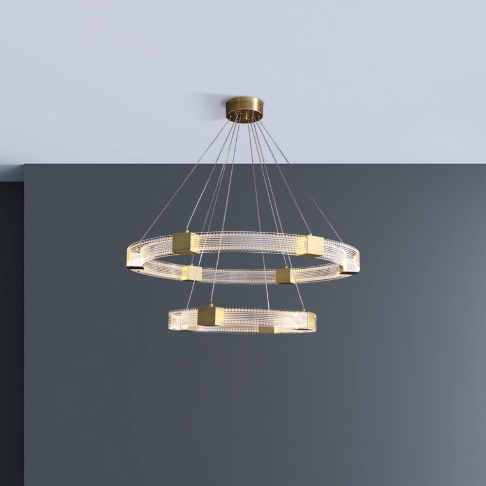 Eurdora Moderner Minimalistischer Ring-LED-Kronleuchter-Letslighting