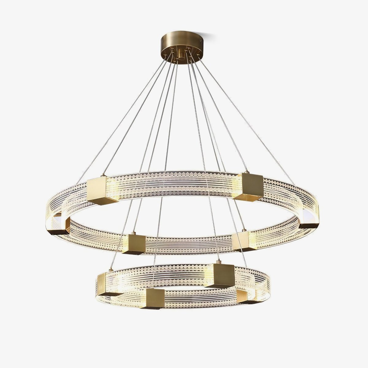 Eurdora Moderner Minimalistischer Ring-LED-Kronleuchter-Letslighting