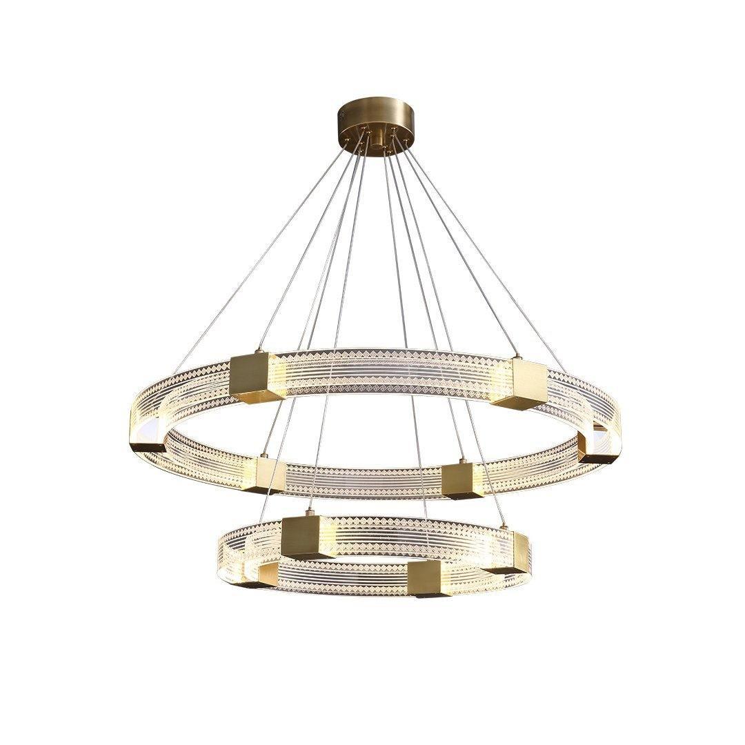Eurdora Moderner Minimalistischer Ring-LED-Kronleuchter-Letslighting