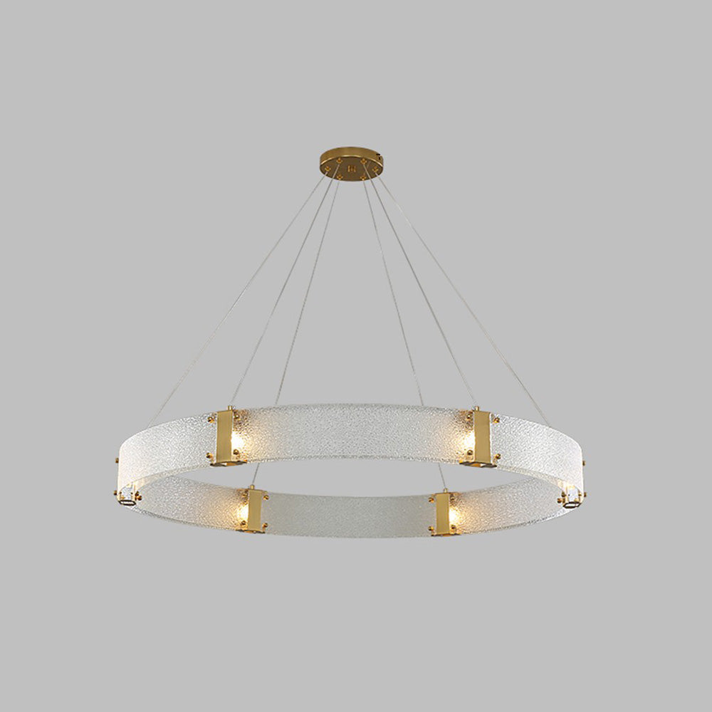 Parallel Eleganter Ring-Glas-Kronleuchter-Letslighting
