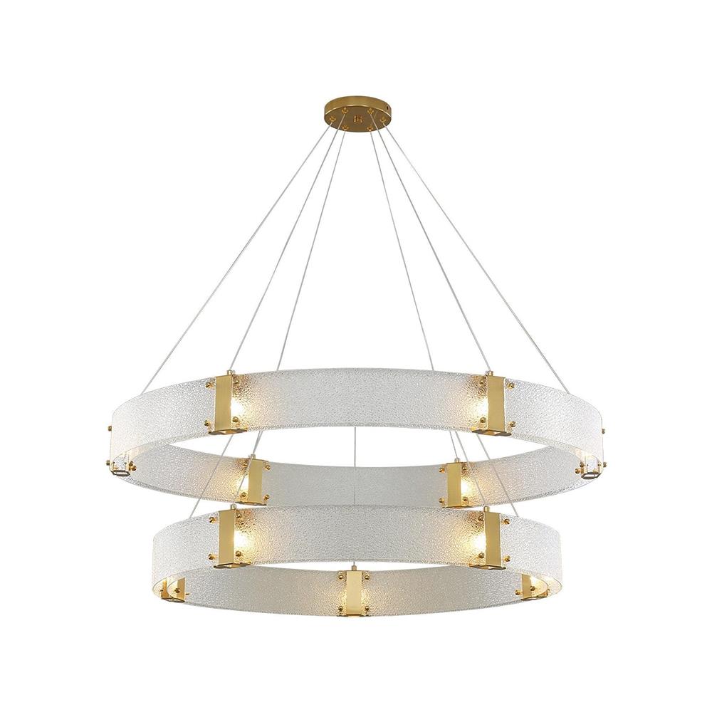 Parallel Eleganter Ring-Glas-Kronleuchter-Letslighting