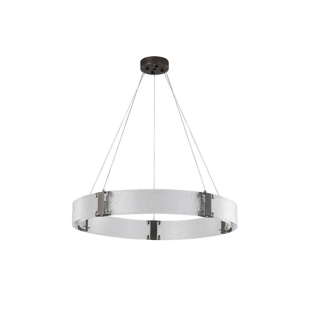 Parallel Eleganter Ring-Glas-Kronleuchter-Letslighting
