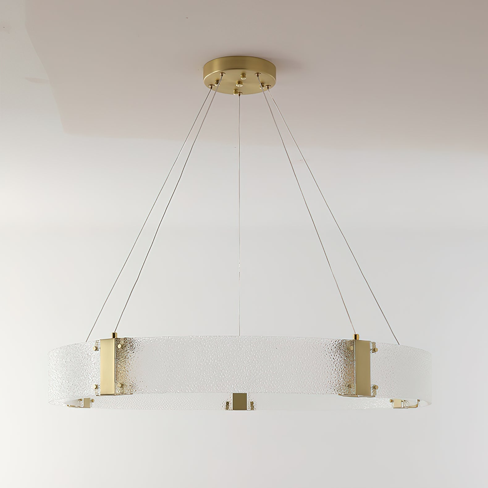 Parallel Eleganter Ring-Glas-Kronleuchter-Letslighting