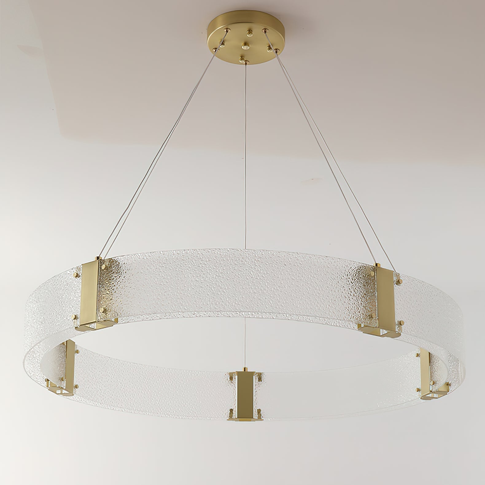 Parallel Eleganter Ring-Glas-Kronleuchter-Letslighting