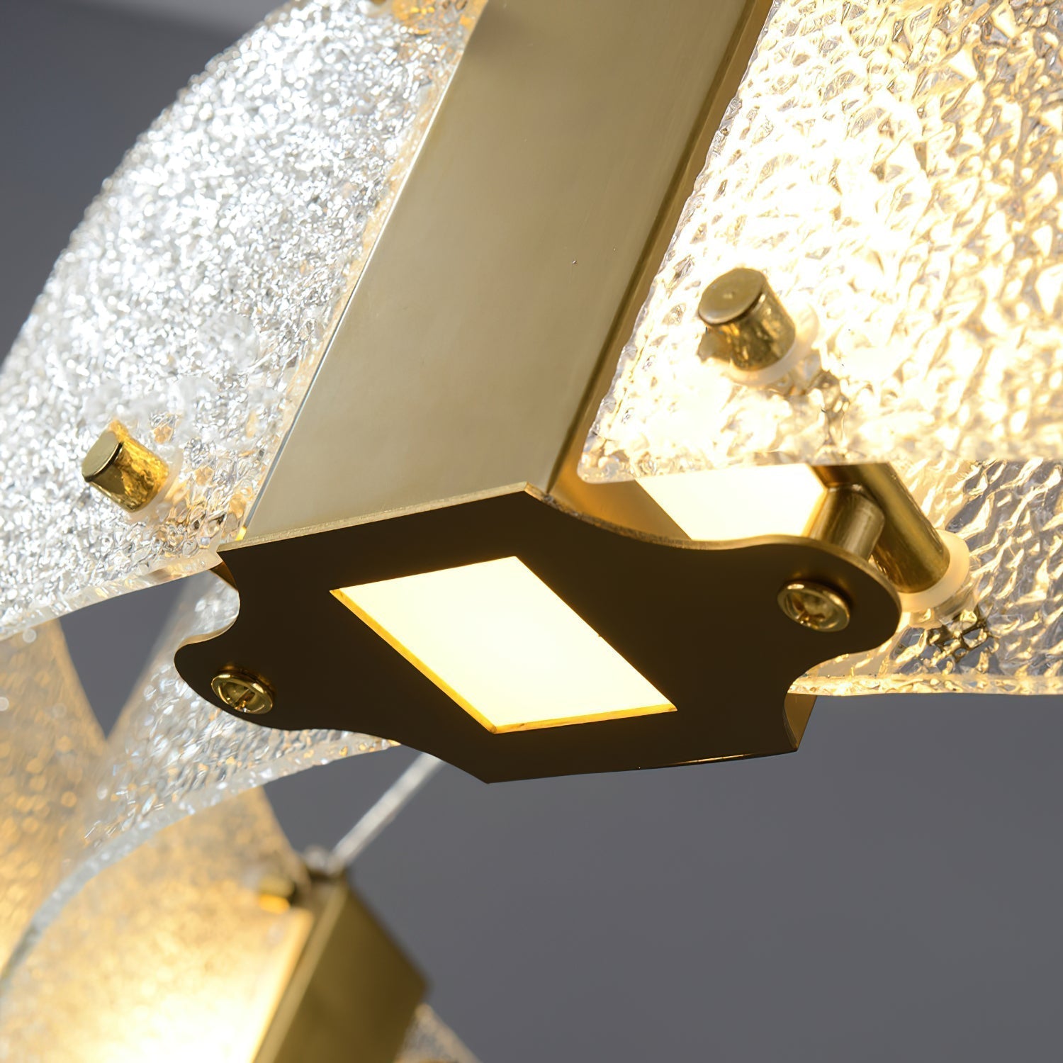 Parallel Eleganter Ring-Glas-Kronleuchter-Letslighting