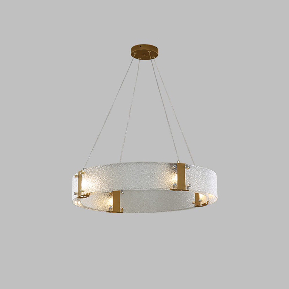 Parallel Eleganter Ring-Glas-Kronleuchter-Letslighting