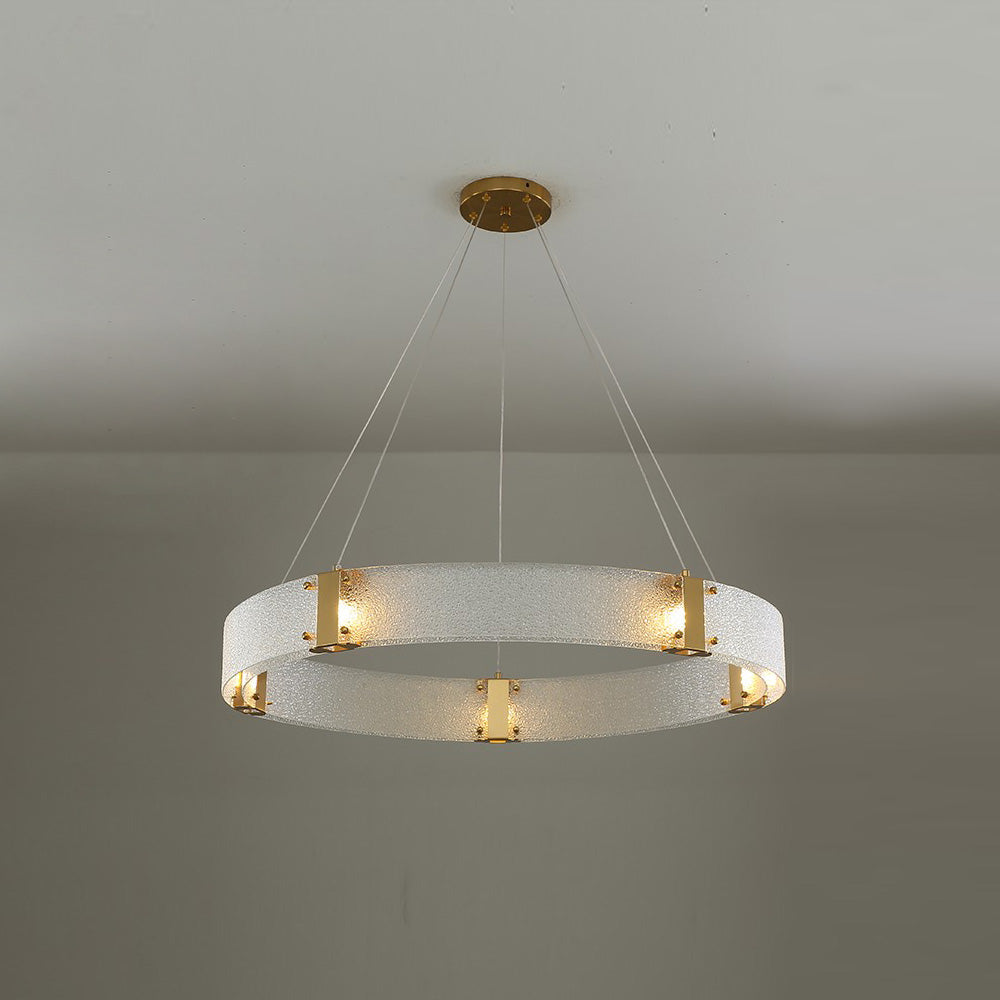 Parallel Eleganter Ring-Glas-Kronleuchter-Letslighting