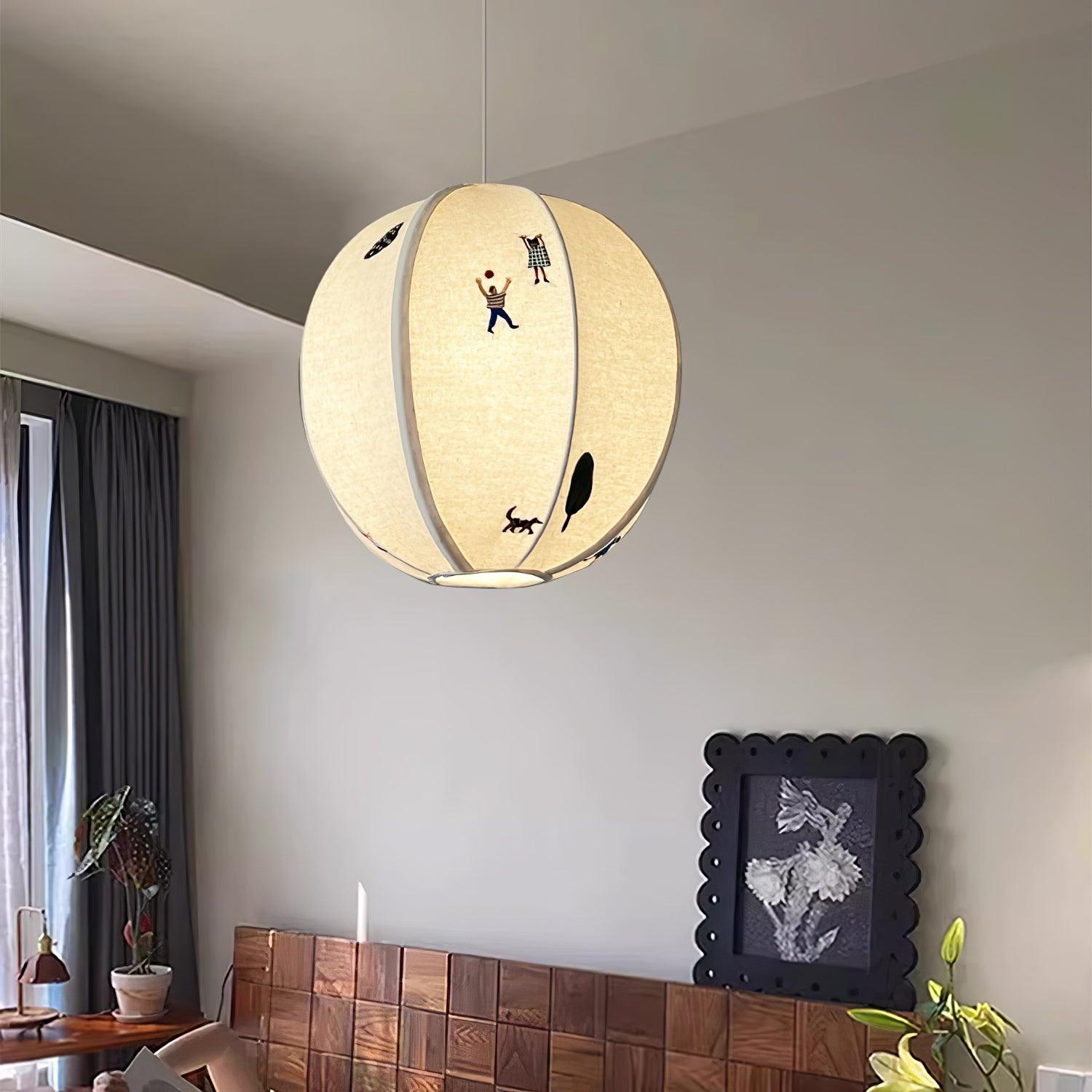 Zelarace Stoff Pendelleuchte-Letslighting