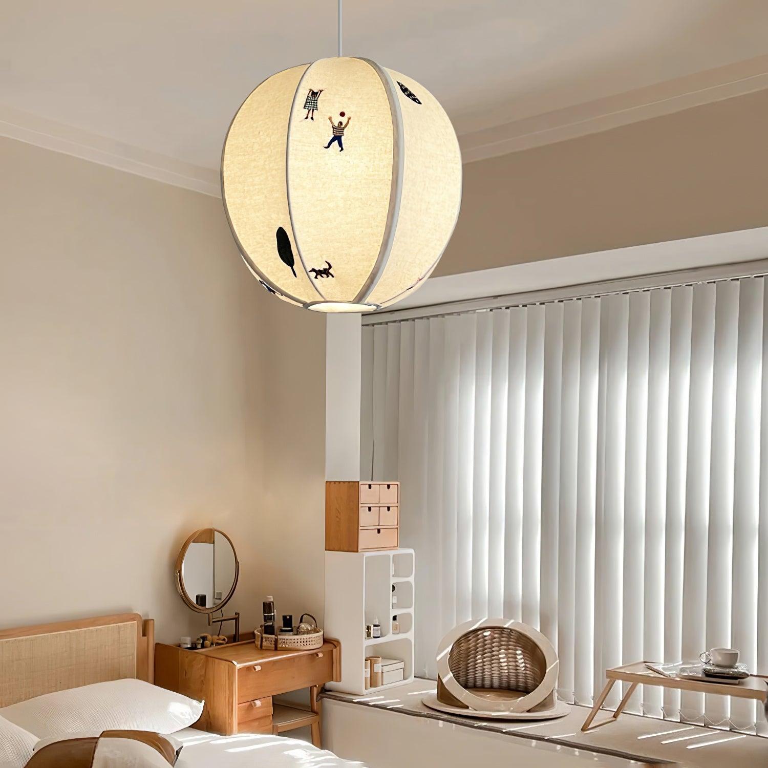 Zelarace Stoff Pendelleuchte-Letslighting