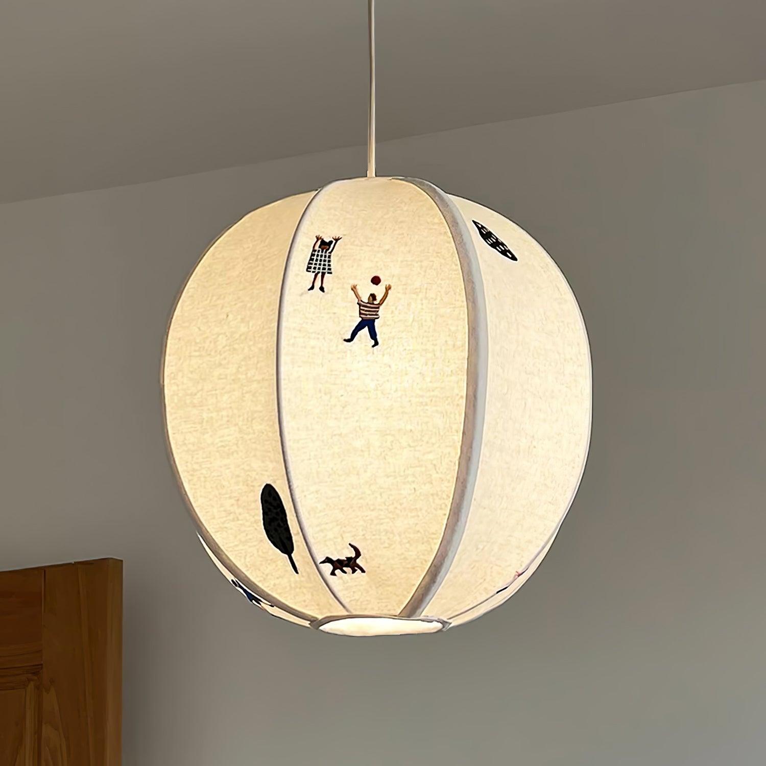Zelarace Stoff Pendelleuchte-Letslighting