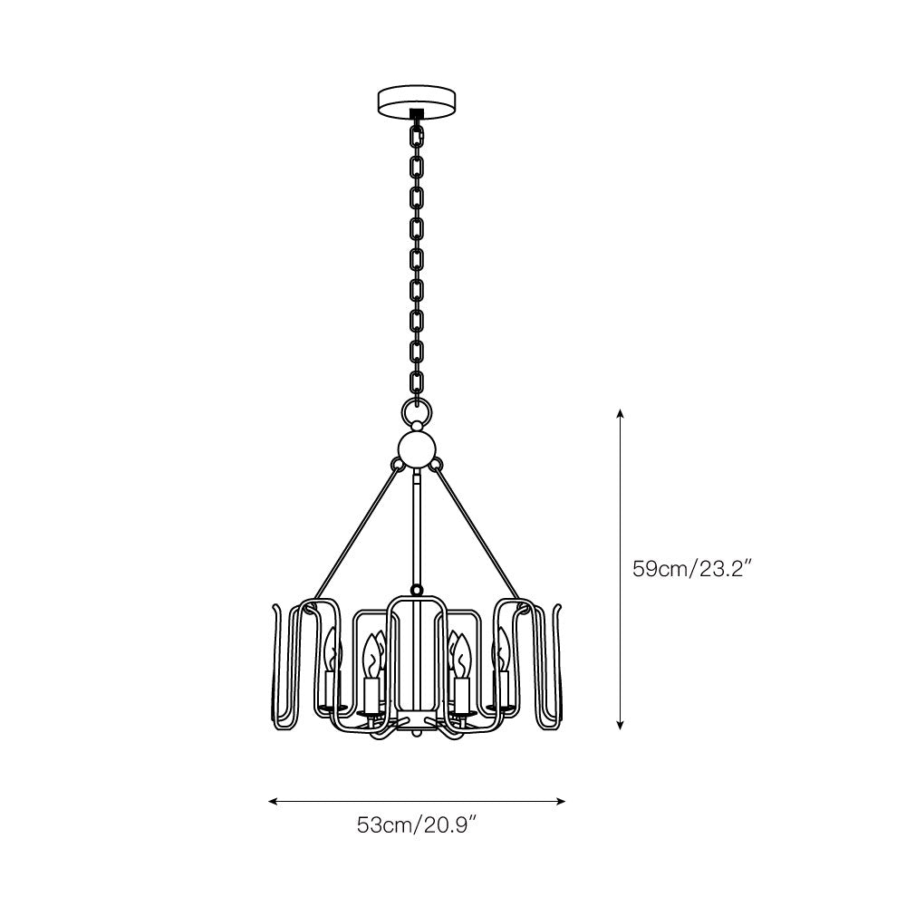 Cocaryra Vintage Industrie Kronleuchter-Letslighting
