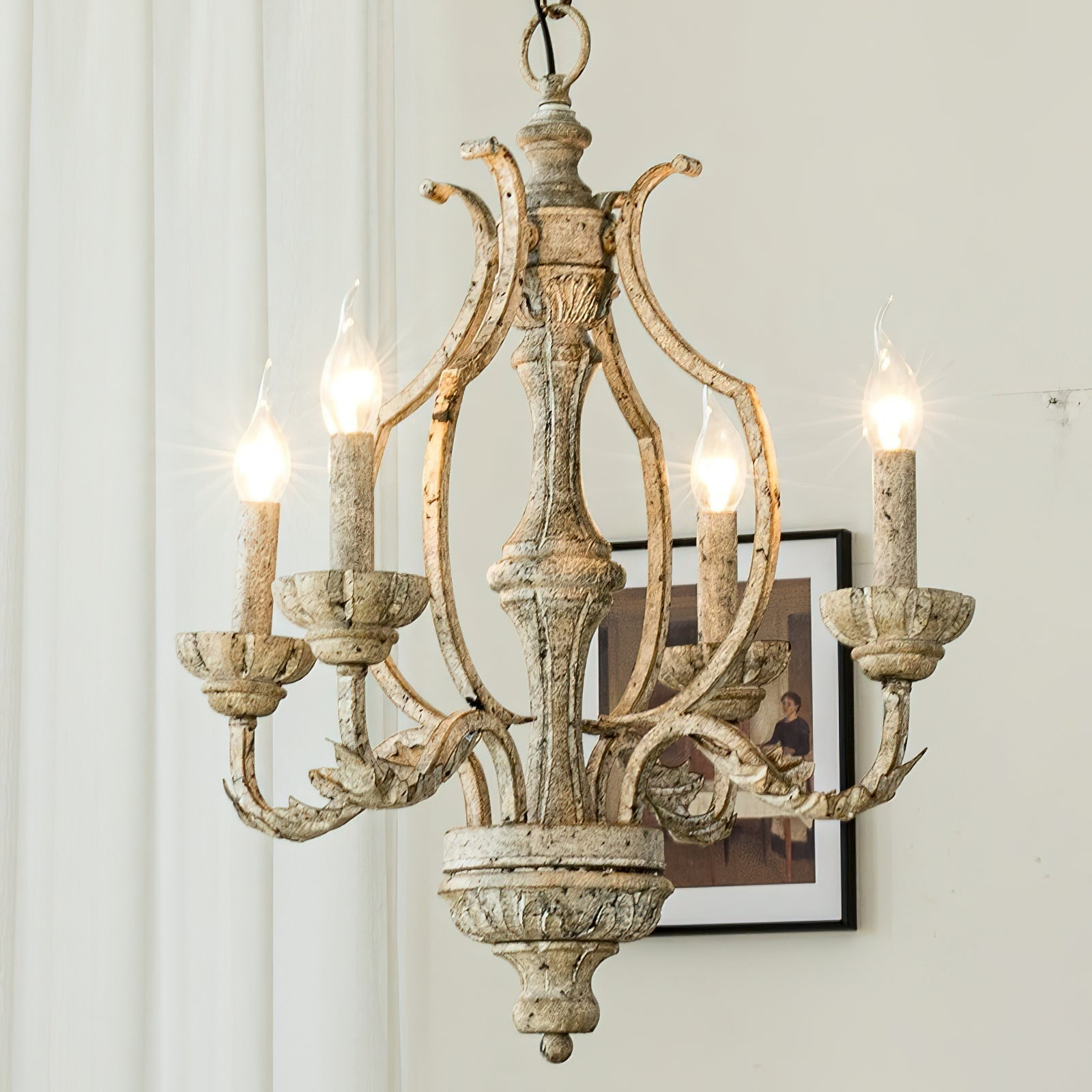 Orinira Vintage Industrial Holz Pendelleuchte-Letslighting