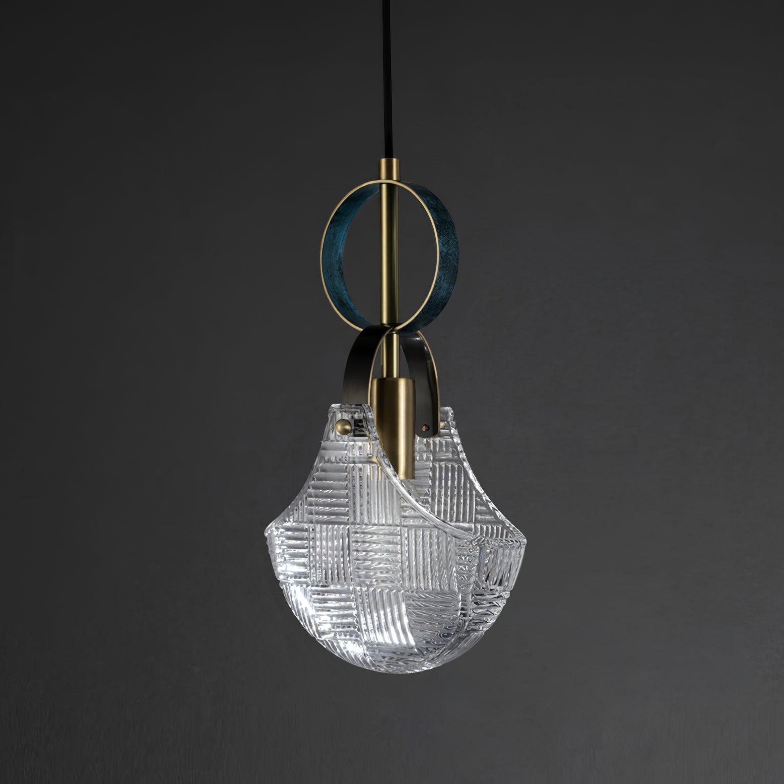 Lustra Pendelleuchte Glas Messing-Letslighting