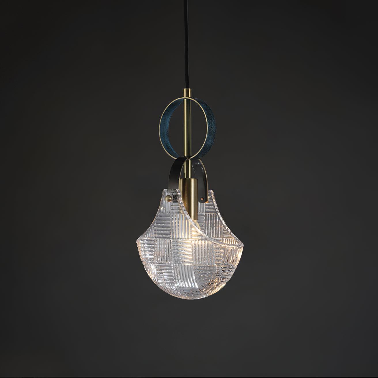 Lustra Pendelleuchte Glas Messing-Letslighting