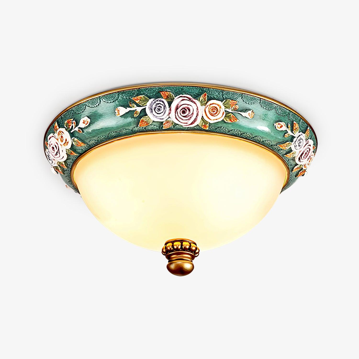 Viraearae Pastoral Schale Harz Glas Deckenleuchte-Letslighting