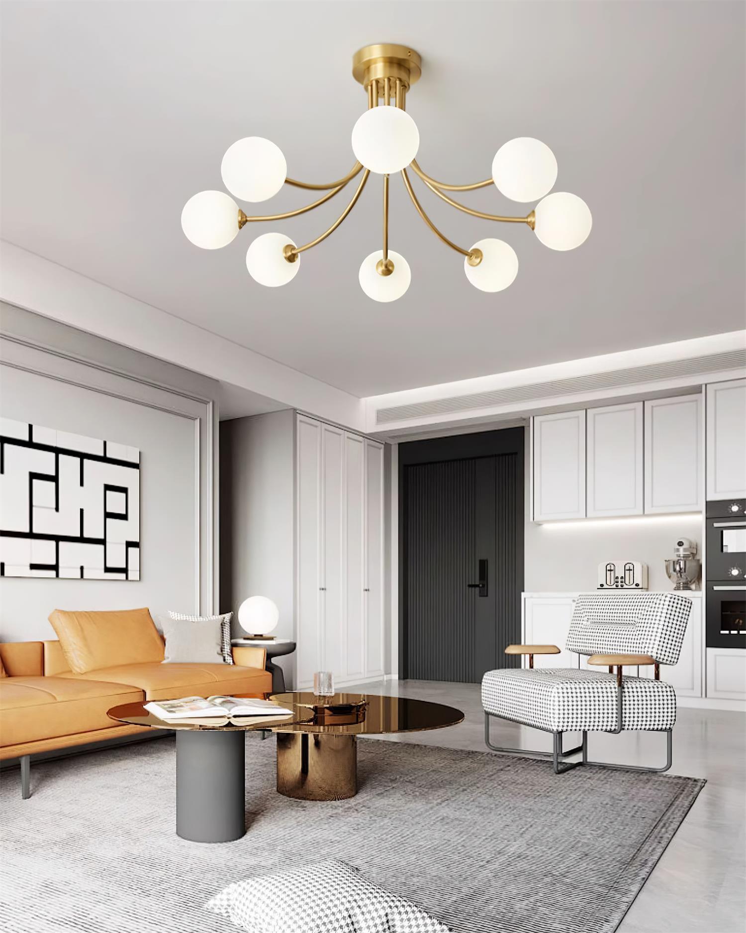 Sage Moderne Deckenleuchte aus Messing-Letslighting