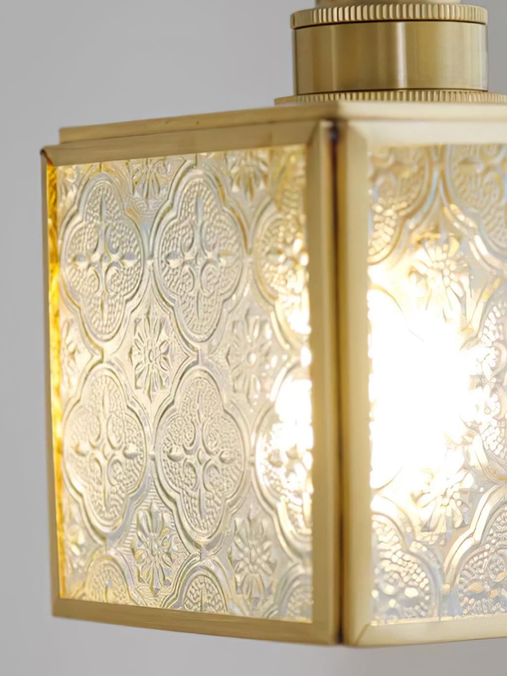 Elarace Elegante Pendelleuchte aus Messing und Glas-Letslighting