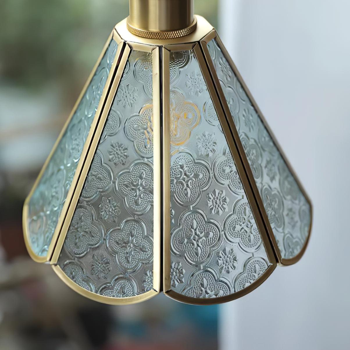 Elarace Elegante Pendelleuchte aus Messing und Glas-Letslighting
