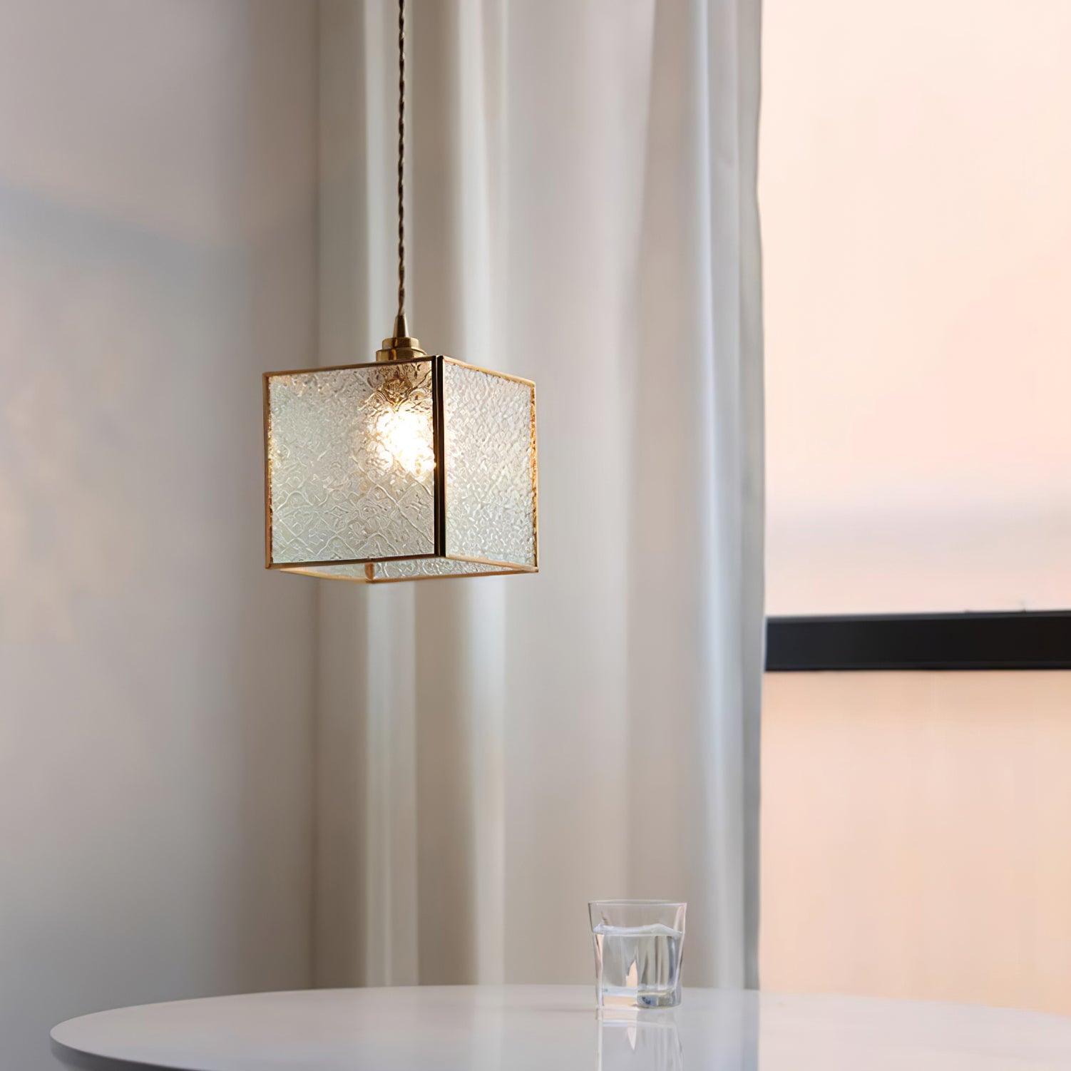 Elarace Elegante Pendelleuchte aus Messing und Glas-Letslighting