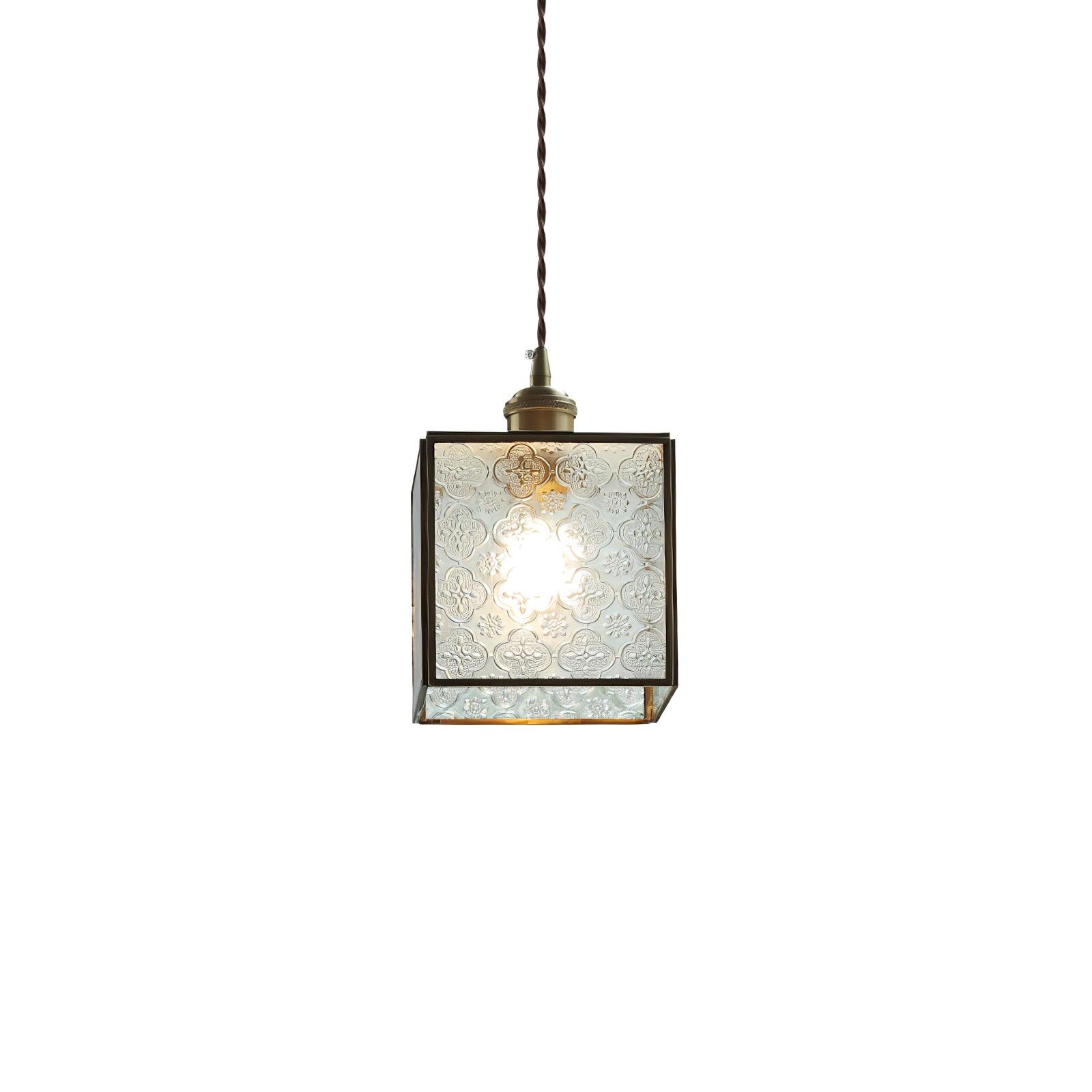 Elarace Elegante Pendelleuchte aus Messing und Glas-Letslighting